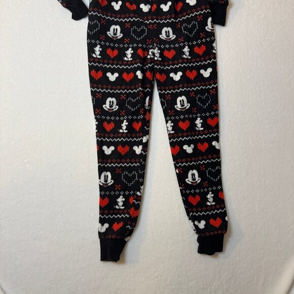 Disney Mickey Mouse Onesies Womans One Piece with Hoodie Hearts #1419 - Picture 4 of 7